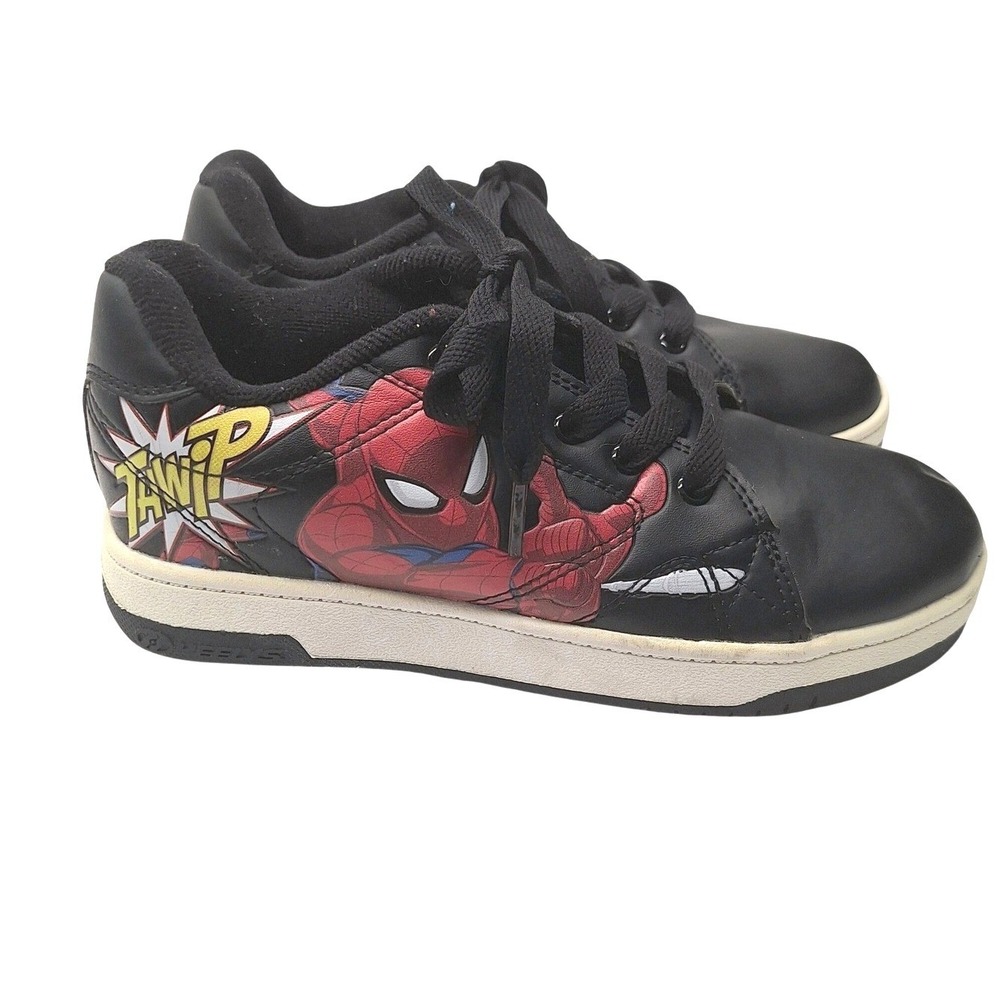 Heelys Marvel Spider-Man Black Skate Shoes Boys Low Top Sneakers with Wheels 4
